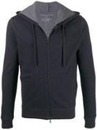 Majestic Filatures Knitted Zip Up Hoodie - Blue