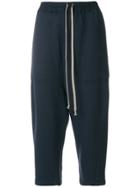 Rick Owens Drkshdw Cropped Tracksuit Bottoms - Blue