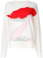 Ms Min - Abstract Pattern Jumper - Women - Wool - S, White, Wool