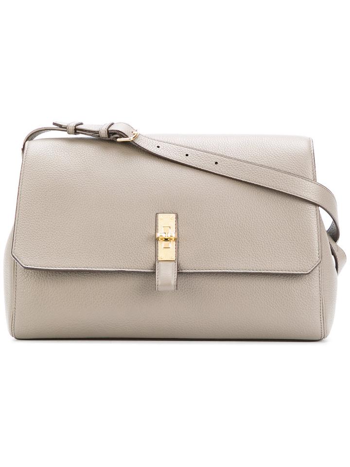 Bally - Plain Satchel - Women - Leather - One Size, Grey, Leather
