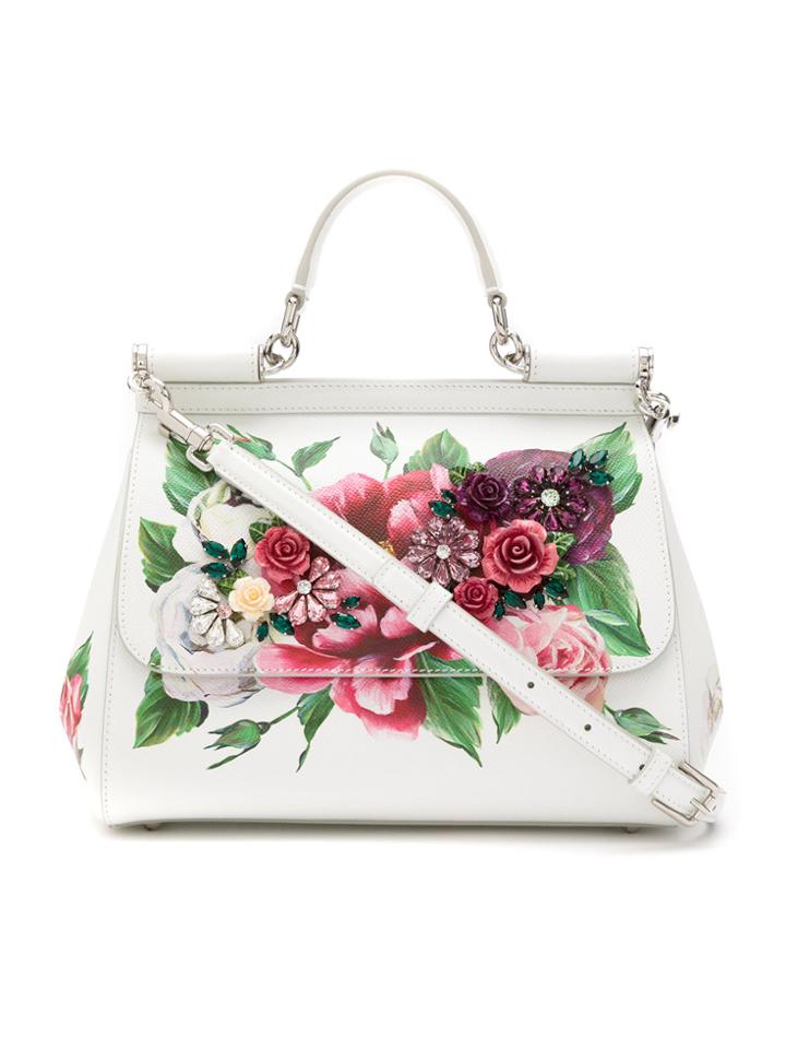 Dolce & Gabbana Sicily Tote Bag - White