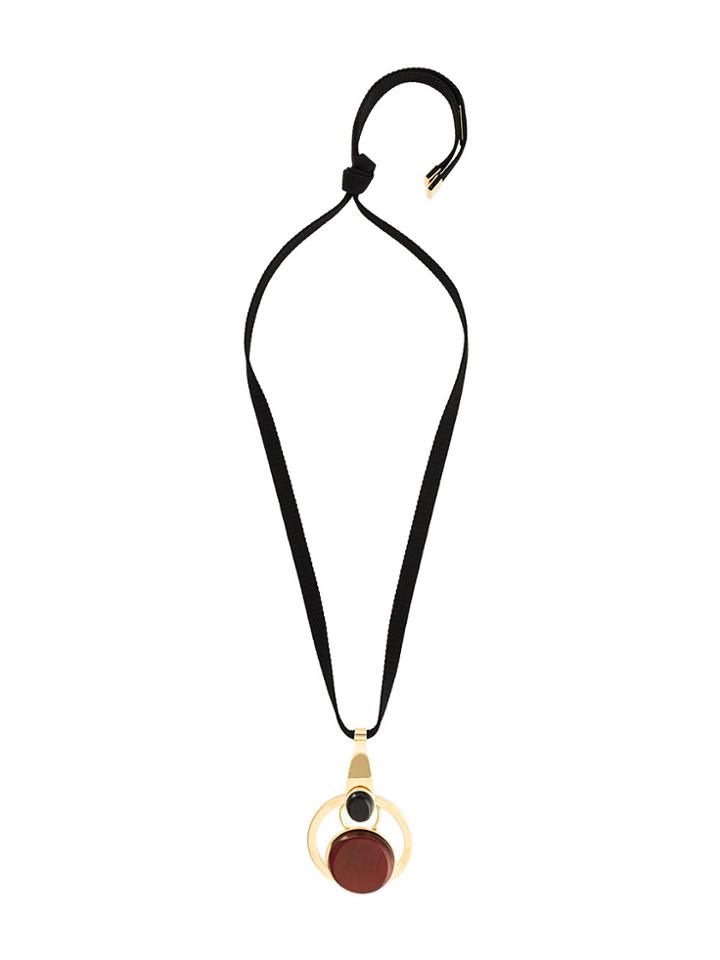 Marni Pendant Necklace - Black