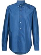Etro Button-up Shirt, Men's, Size: 40, Blue, Silk/cotton