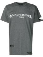 Mastermind Japan Distressed Logo Print T-shirt - Grey