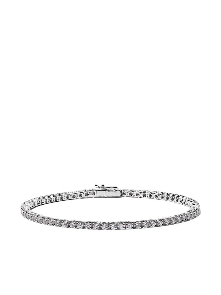 De Beers 18kt White Gold Eternity Line Diamond Bracelet