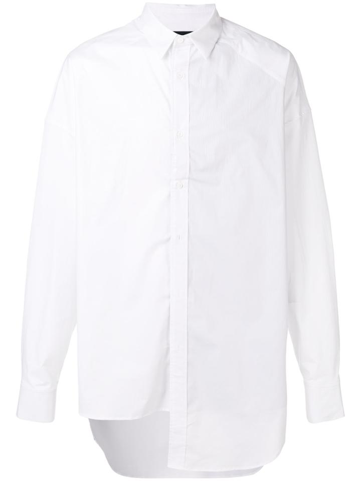 Juun.j Asymmetric Poplin Shirt - White