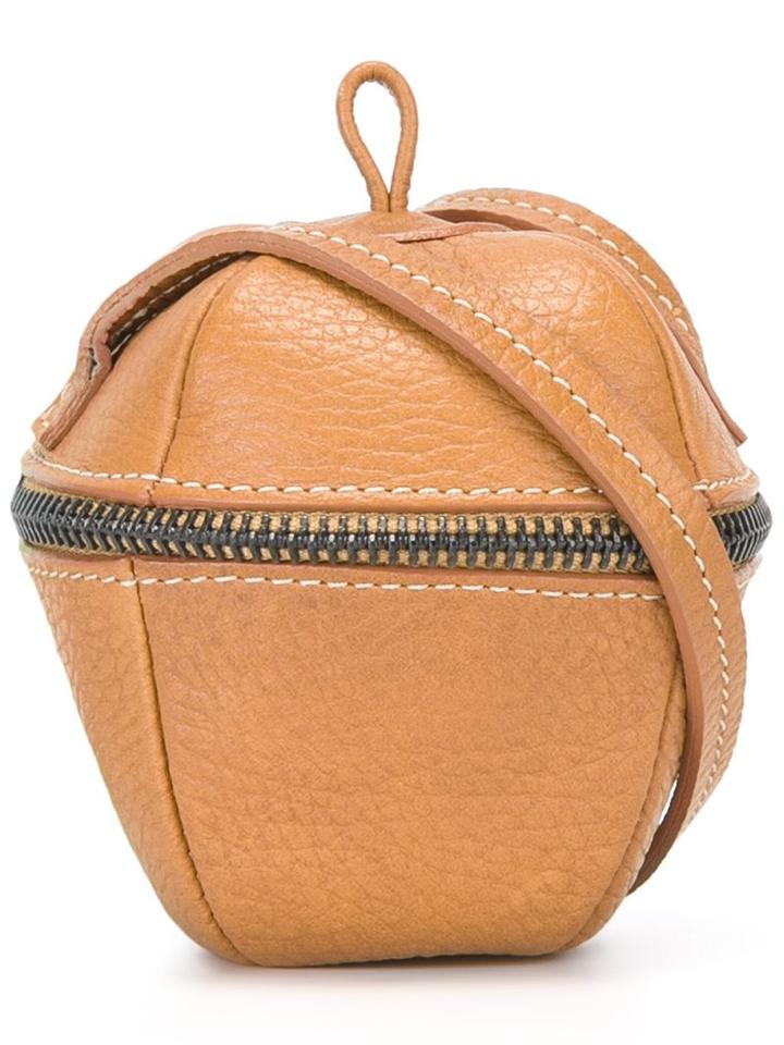 Erika Cavallini Mini Round Shoulder Bag, Women's, Nude/neutrals