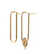 Foundrae 18k Yellow Gold Medium Fob Link Base Wings Disc Earrings -
