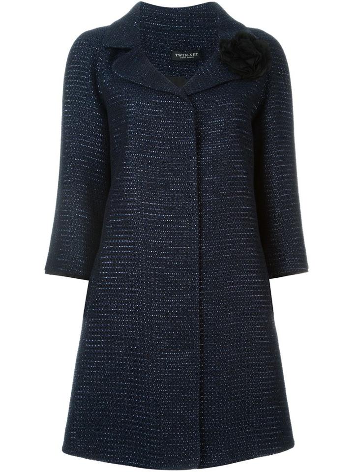 Twin-set Three-quarter Sleeve Midi Coat