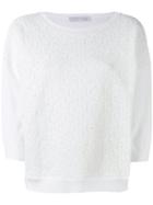 Fabiana Filippi - Textured Knit Jumper - Women - Cotton - 46, Women's, White, Cotton