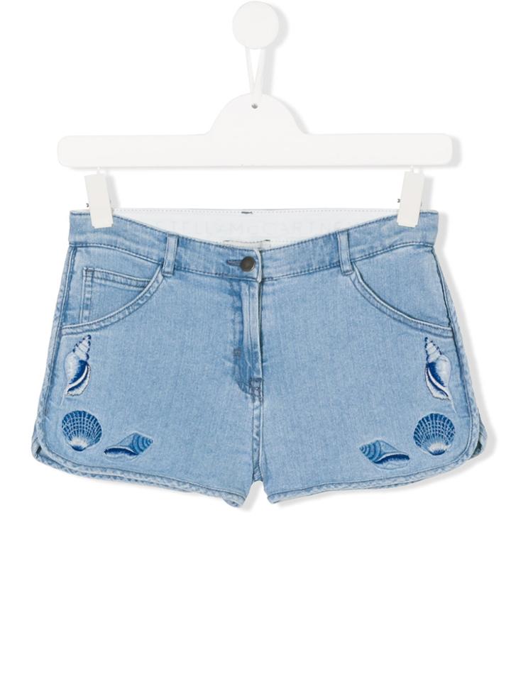 Stella Mccartney Kids Emma Shorts - Blue