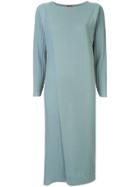 Des Prés Ribbed Sleeve Dress - Green