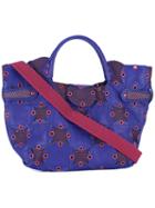 Jamin Puech - Grommet-embellished Tote - Women - Cotton/leather/polyester - One Size, Blue, Cotton/leather/polyester