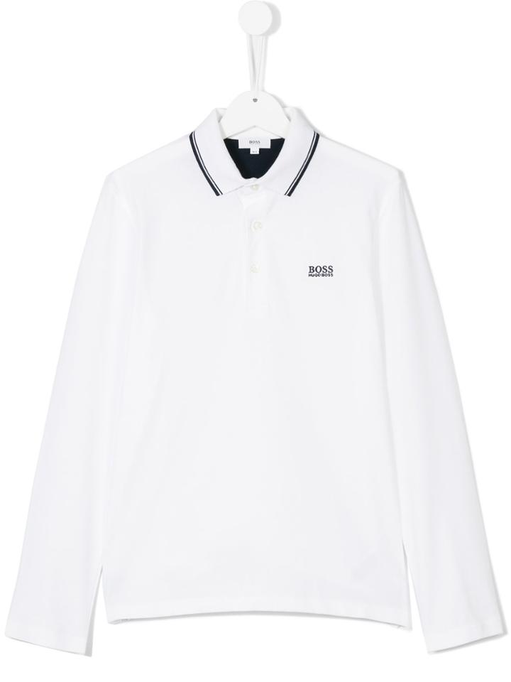 Boss Kids Classic Polo Shirt - White