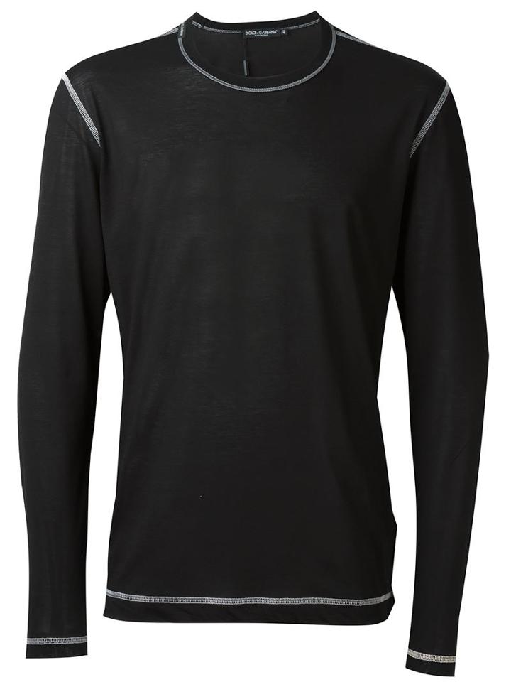 Dolce & Gabbana Contrast Stitch Sweater