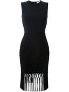 Dion Lee Perforate Fringe Dress, Women's, Size: 10, Black, Polyamide/polyester/spandex/elastane