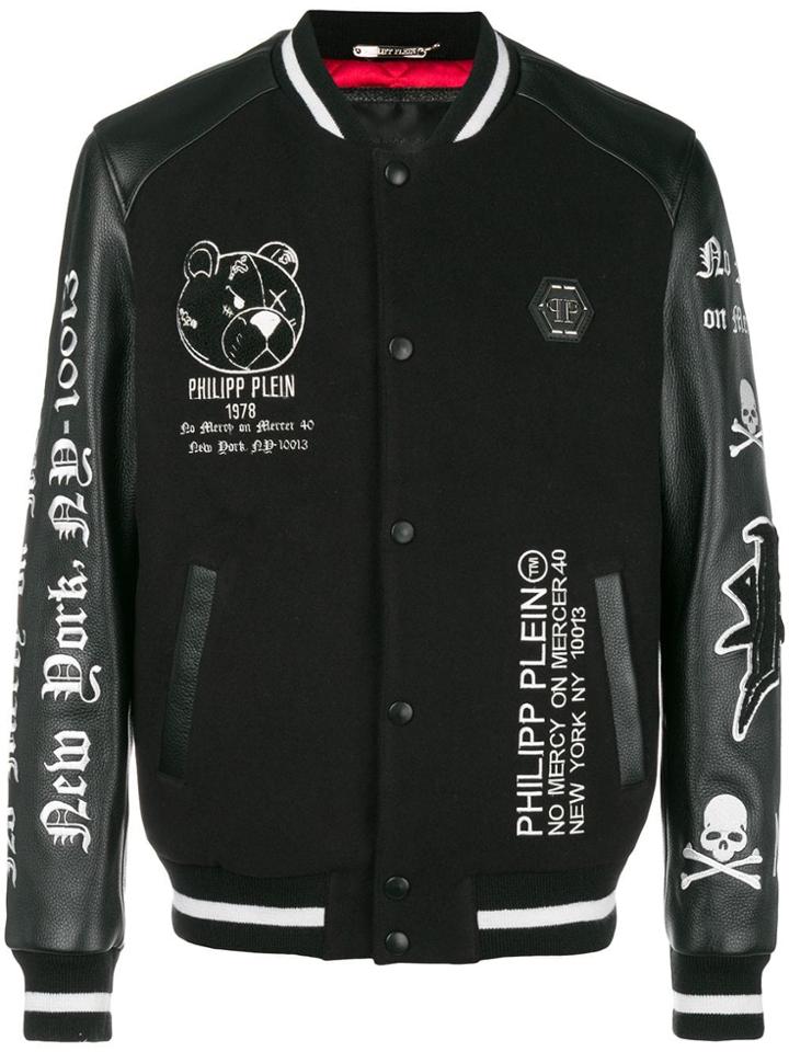 Philipp Plein No Mercy Bomber Jacket - Black