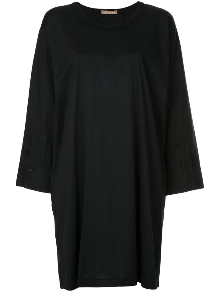 Nehera Wide Sleeve Midi Dress - Black