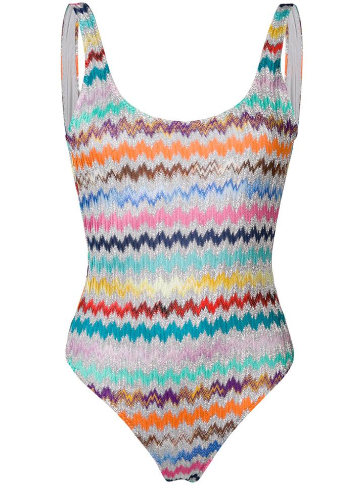 Missoni Mare Zig-zag Lamé Swimsuit - Multicolour