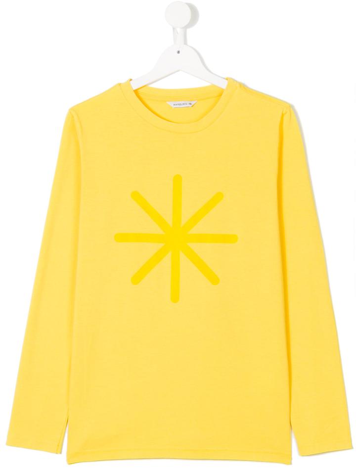 Manuel Ritz Kids Printed Sweatshirt - Yellow & Orange