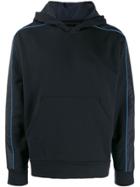 Prada Contrasting Sleeves And Hood Sweater - Blue