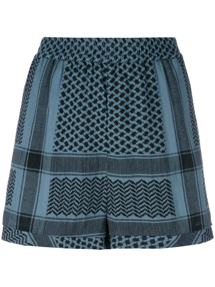 Cecilie Copenhagen Tapestry Print Shorts - Green