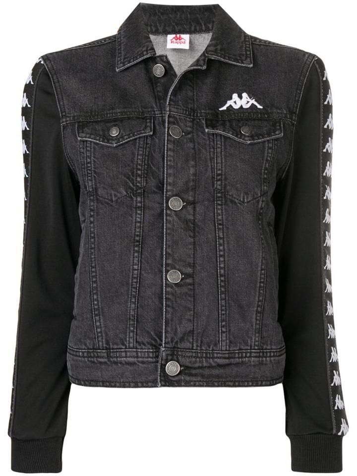Kappa Logo Denim Jacket - Grey