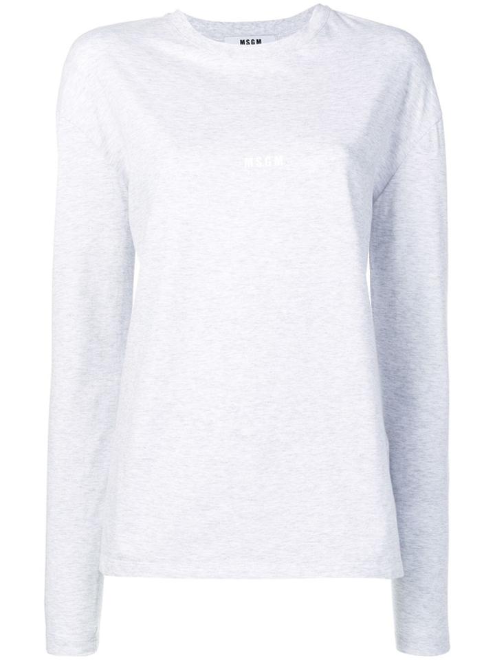 Msgm Basic Jersey - Grey