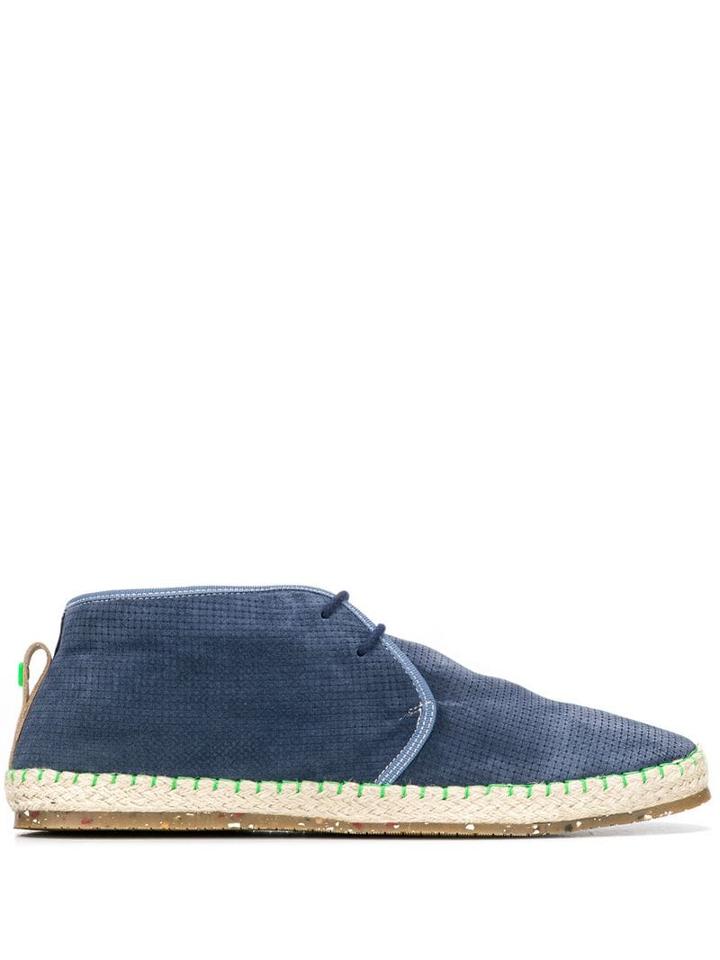 Brimarts Perforated Chukka Boots - Blue