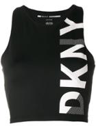 Donna Karan Logo Print Tank Top - Black