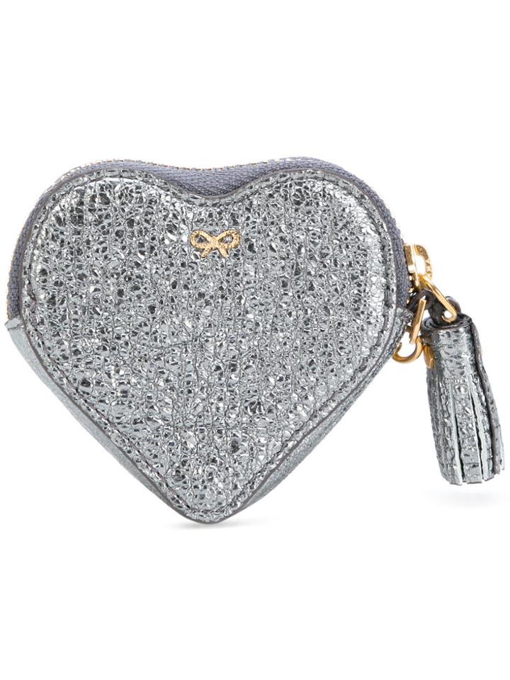 Anya Hindmarch Crinkled Metallic Heart