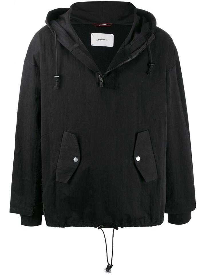 Indice Studio Half-zipped Hoodie - Black