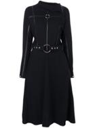 Alyx Belted Flared Dress - Black