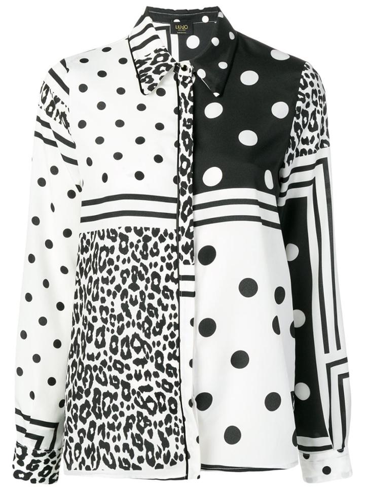 Liu Jo Polka-dot Print Shirt - White