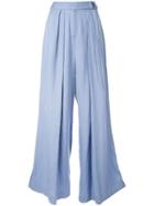 Bianca Spender Concerto Wide-leg Trousers - Blue