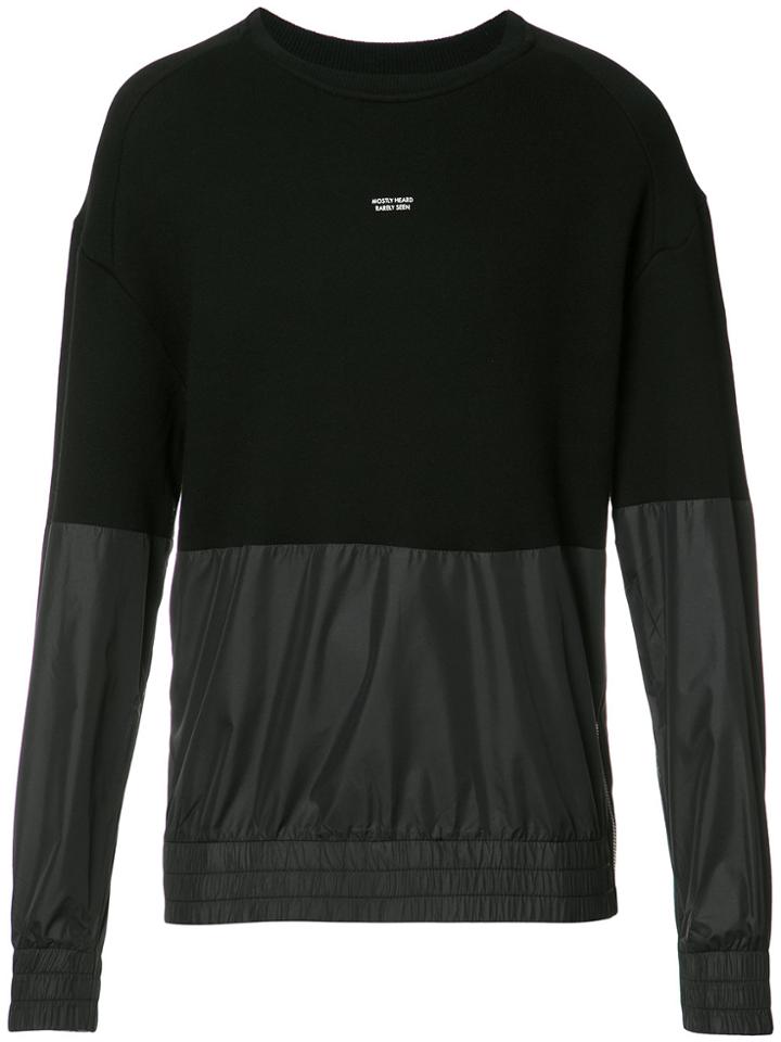 Mostly Heard Rarely Seen Paneled Sweatshirt - Black