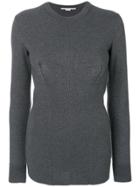 Stella Mccartney Bustier Seam Detail Sweater - Grey