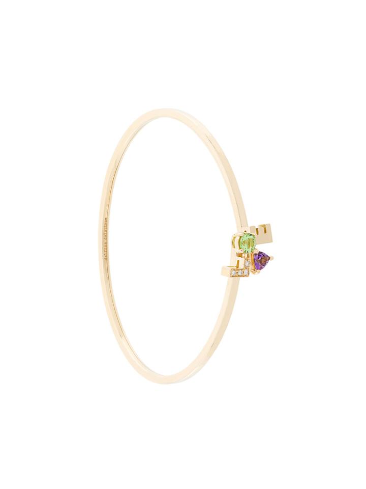 Delfina Delettrez 18kt Gold And Diamond Love Bracelet - Metallic