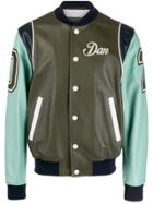 Dsquared2 Dan Colour Block Varsity Jacket - Green