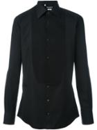 Dolce & Gabbana Bib Shirt, Men's, Size: 39, Black, Cotton