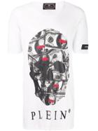 Philipp Plein Dollar Bill Skull T-shirt - White