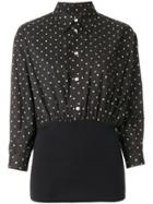 Jean Paul Gaultier Vintage Skull Micro Print Shirt - Black