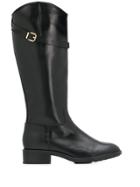 Hogl Leather Knee Boots - 0100schwarz