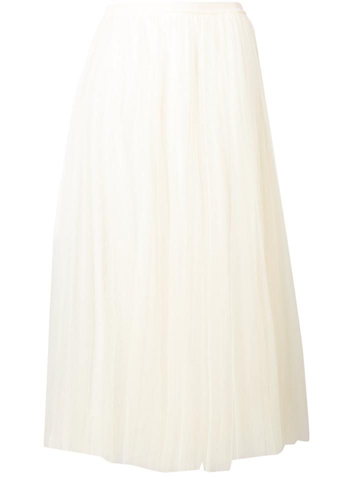 Red Valentino Tulle Layer A-line Skirt - White