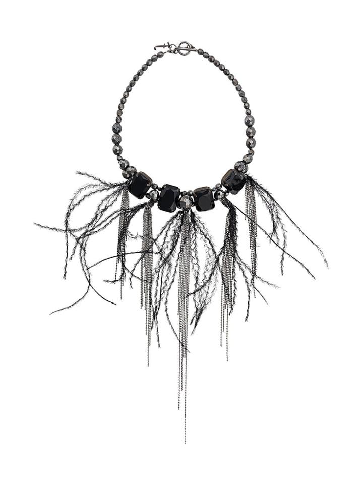 Fabiana Filippi Fringed Necklace - Black
