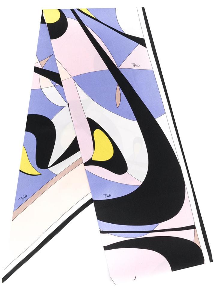 Emilio Pucci Alex Print Slim Silk Bandeau - Purple