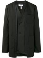 Facetasm - Asymmetric Kimono Jacket - Men - Polyester/cupro/wool - 3, Black, Polyester/cupro/wool