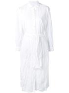 Daniela Gregis Belted Shirt Dress - White