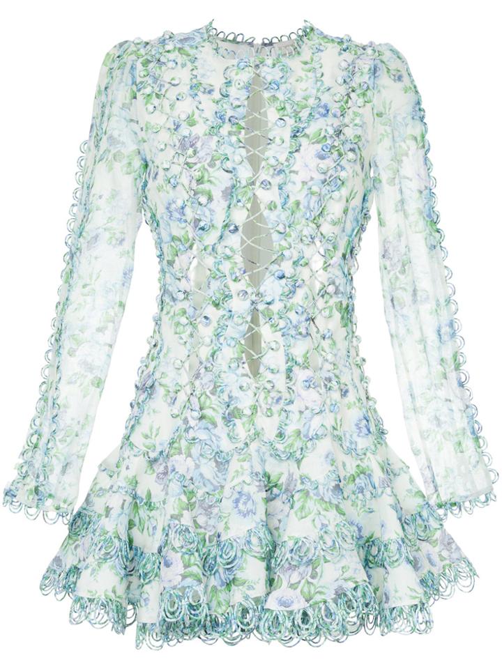 Zimmermann Breeze Laced Flip Dress - White
