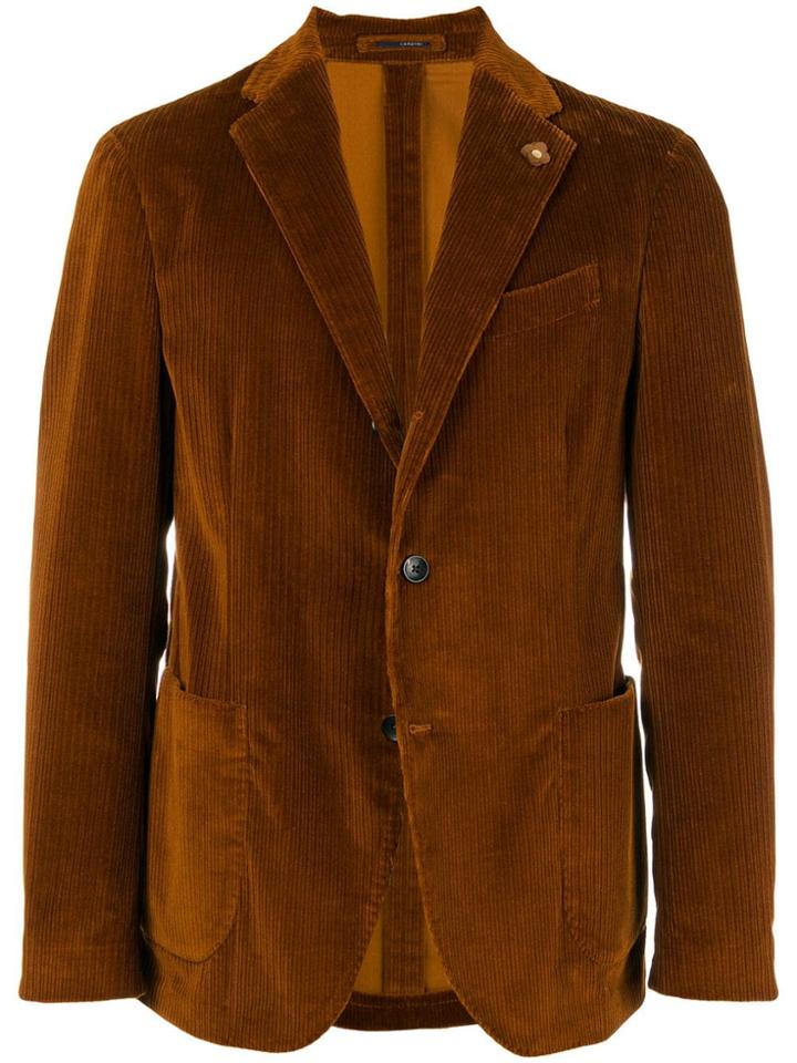 Lardini Corduroy Blazer - Brown